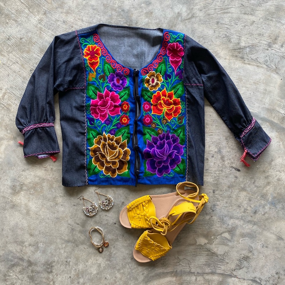 Florecitas Jean Blouse